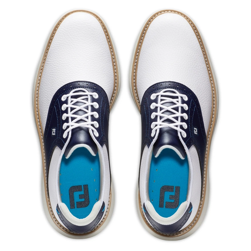 Footjoy |  57899K |  Traditions |  White / Navy