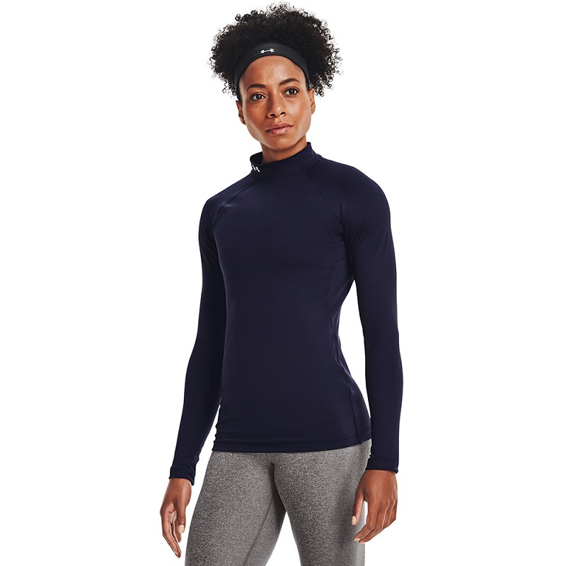 Under Armour  | 1368702-410 | Cold-Gear | Fitted Mock |  Midnight Navy | Women