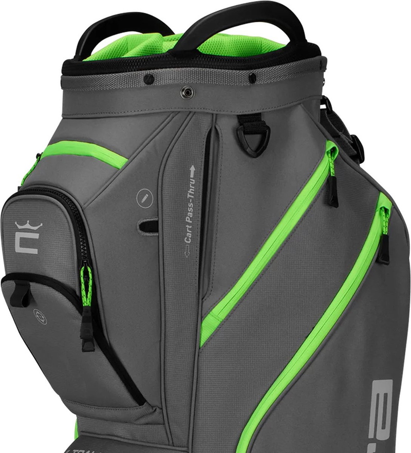 Cobra | 909528-10 | Ultralight Pro Cartbag | Quiet Shade/ Green Gecko