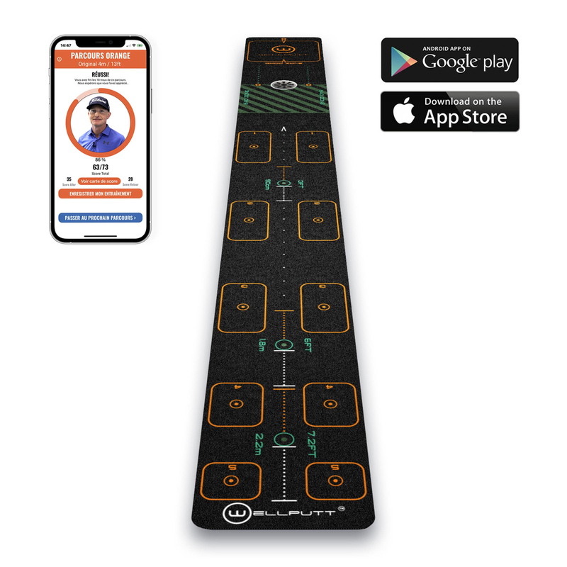 Wellputt mat | First | 3m | Black | Mat