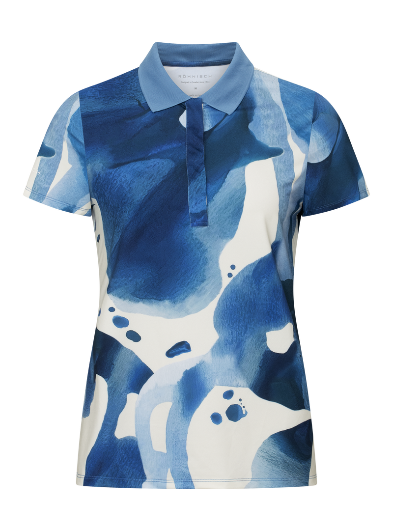 Rohnisch | 111521 | Deni Poloshirt | Blue Aquarelle