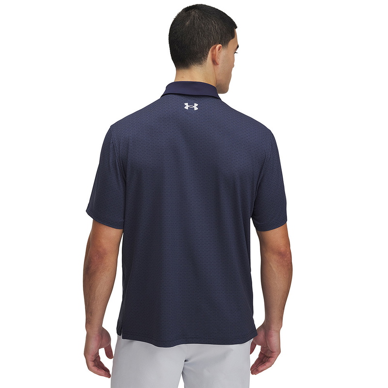 Under Armour | 1383715-414 | T2G Printed Polo Heritage | Midnight Navy / Halo Gray
