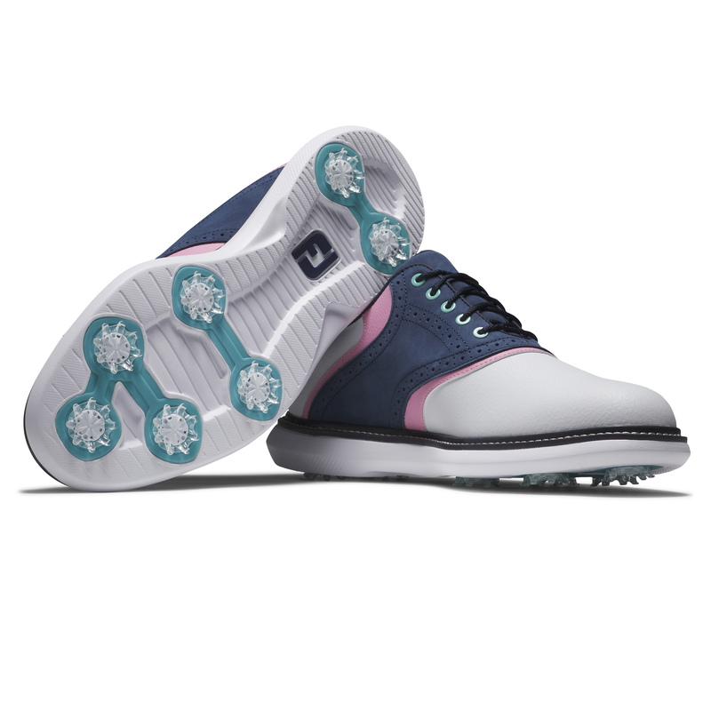 Footjoy | 57959 | Traditions | Medium | White / Navy / Pink