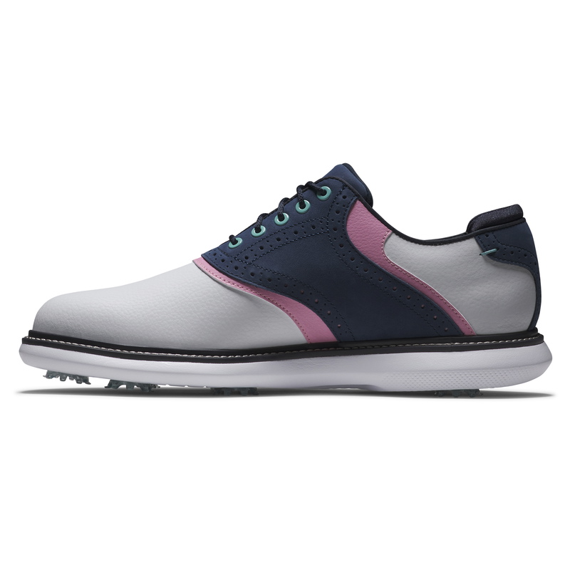 Footjoy | 57959 | Traditions | Medium | White / Navy / Pink