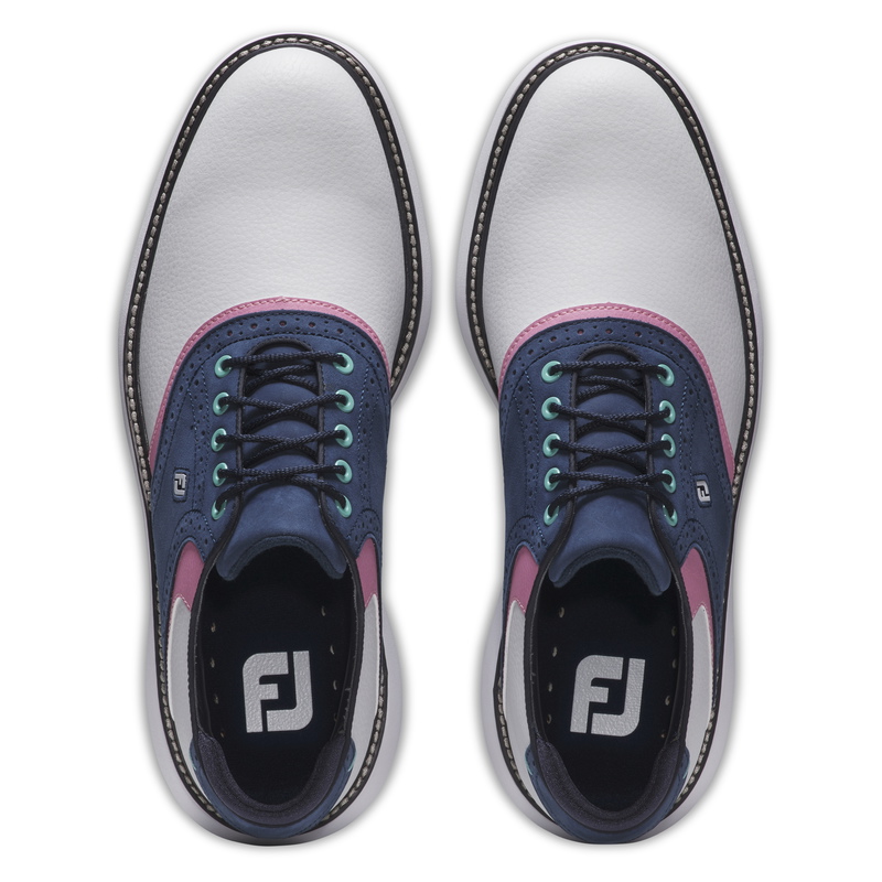 Footjoy | 57959 | Traditions | Medium | White / Navy / Pink