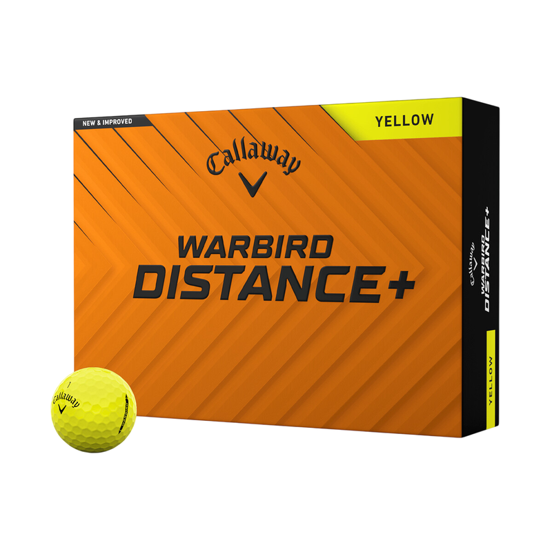 Warbird | Distance+ | Yellow | Golf Balls | 2025