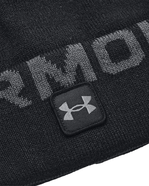 Under Armour | 1373093 | Coldgear | infrared Driver Pom Beanie | Black / pitch/grey