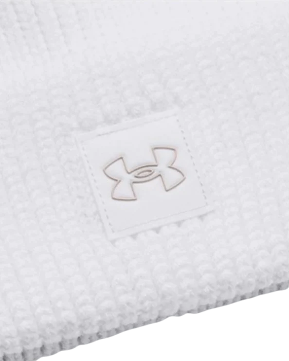 Under Armour | 1373098-100 | Halftime Ribbed Pom | White / Ghost Grey