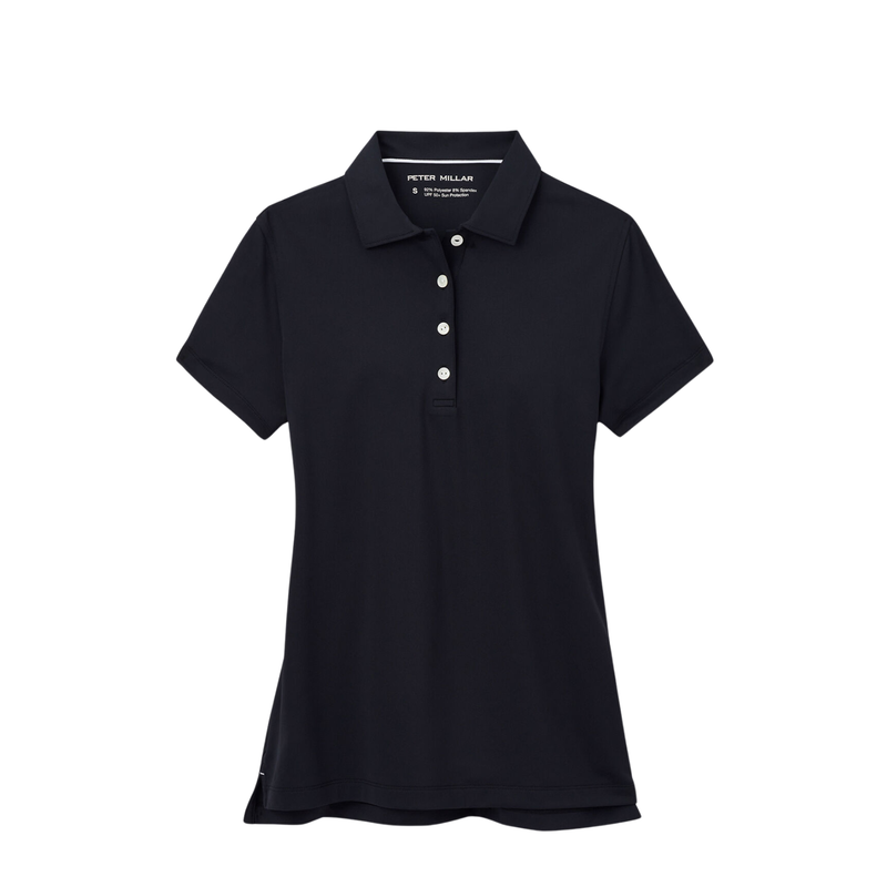 Peter Millar | LE0EK10S | Button Polo | Black