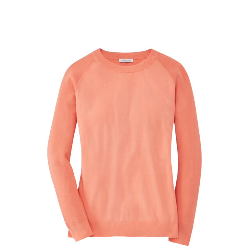 Peter Millar | LS22ES12 | Ladies | Sport Raglan Crew | Saffron