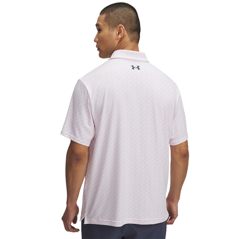 Under Armour | 1378677-115 | Playoff 3.0 Pr. Polo C Club Digi | White / Prime Pink / Downpour Gray