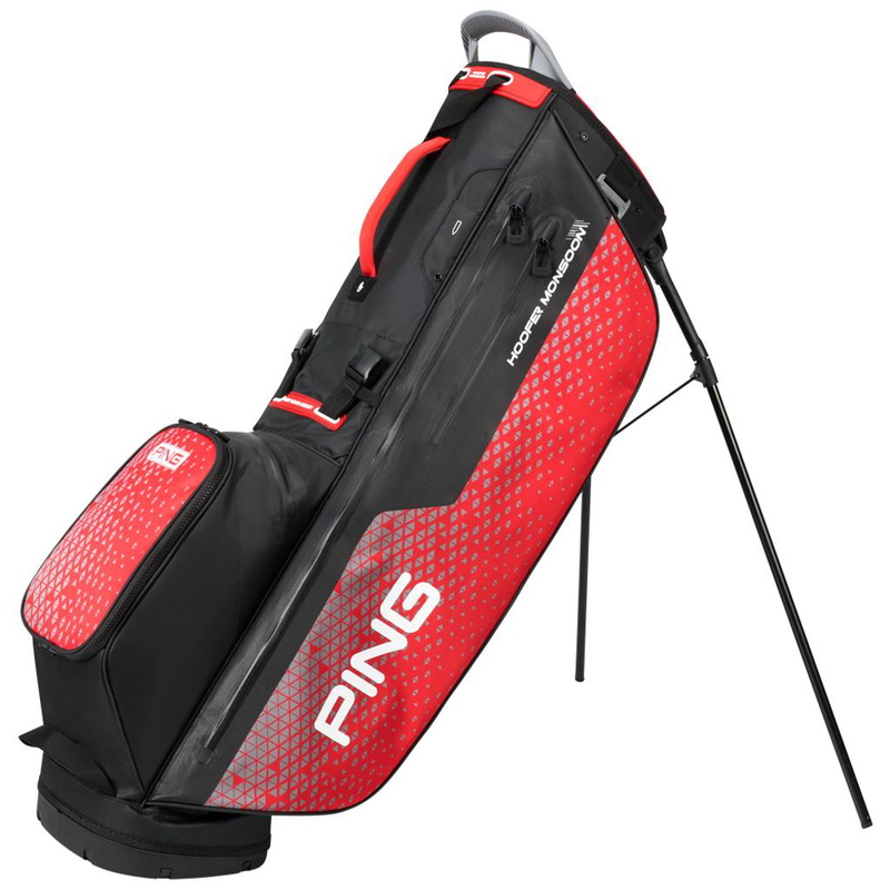 Ping | Hoofer Monsoon | Standbag | Black / Red | 36417-07 | Full View