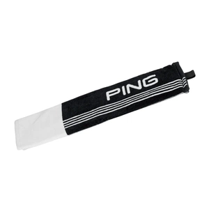 Ping | 35951-04 | Tri Fold Golf Towel | Black / White