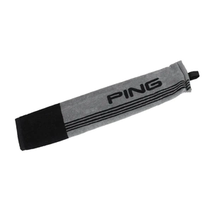 Ping | 35951-05 | Tri Fold Golf Towel | Grey / Black