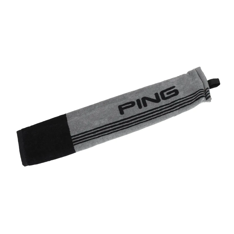 Ping | 35951-05 | Tri Fold Golf Towel | Grey / Black
