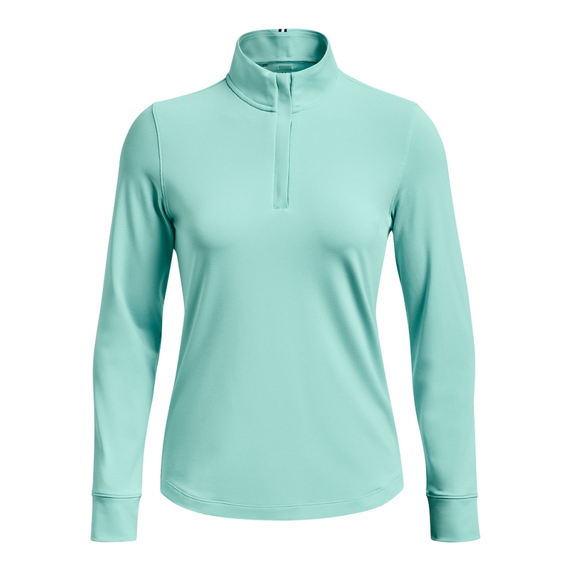 Under Armour | 1377332-361 | Playoff 1/4 Zip | Neo Turquoise / Midnight Navy / Metallic Silver