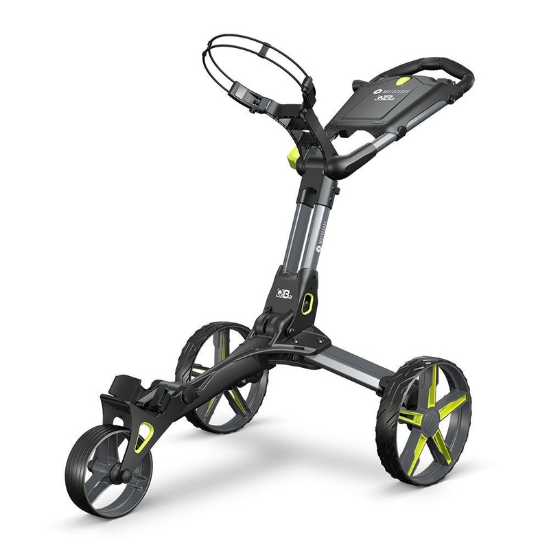 Motocaddy | QB2 | Push Trolley | Black / Lime