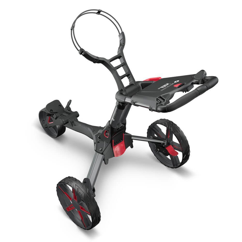 Motocaddy | QB2 | Push Trolley | Black / Red