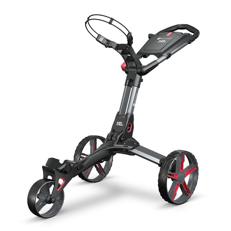 Motocaddy | QB2 | Push Trolley | Black / Red
