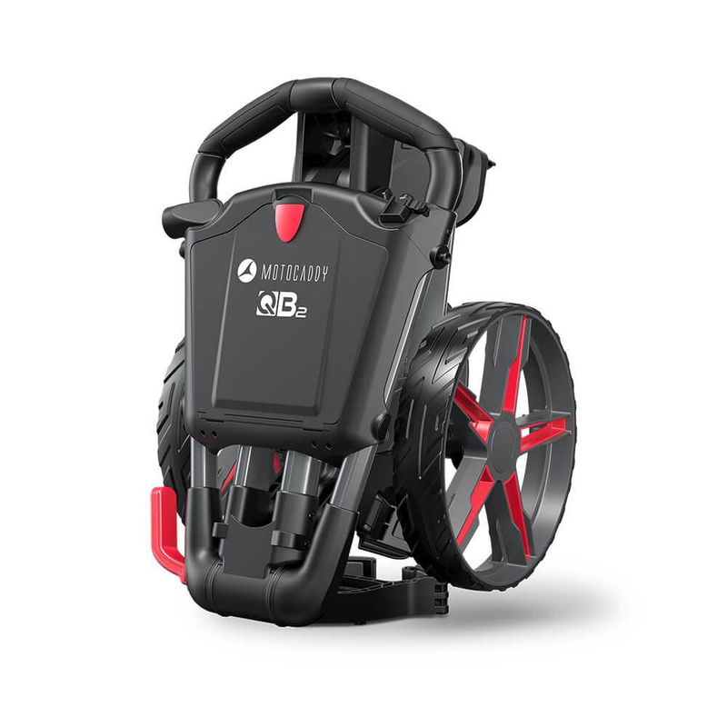 Motocaddy | QB2 | Push Trolley | Black / Red