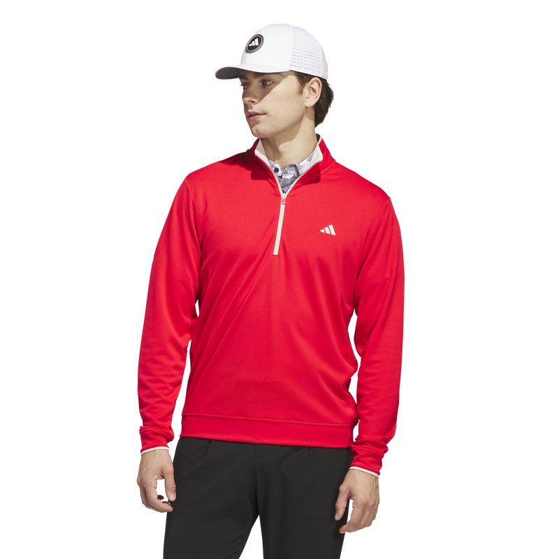 Adidas | JJ1712 | Lightweight Half-Zip Top | Pure Ruby