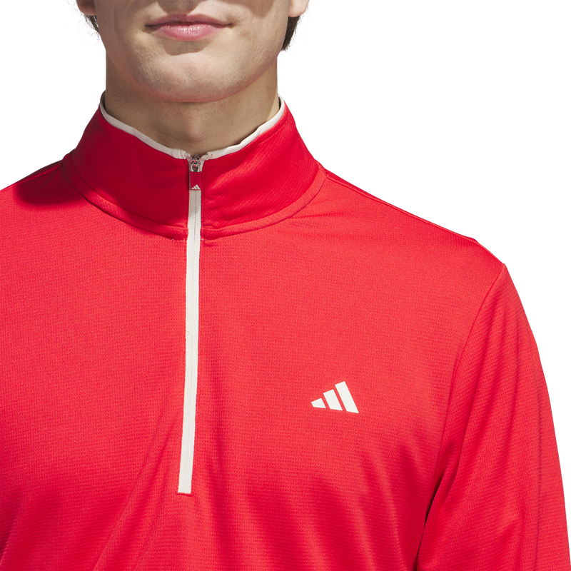 Adidas | JJ1712 | Lightweight Half-Zip Top | Pure Ruby