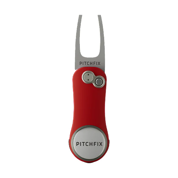 Pitchfix | Pitchfork Hybrid 2.0 | RSGolf logo | Red
