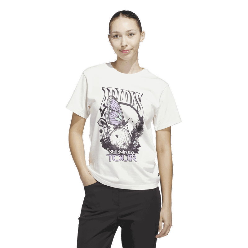 Adidas | JX1752 | Golf Tour Graphic T-Shirt | Off White