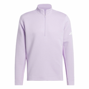 Adidas | JX7236 | Ultimate365 DWR Textured Quarter-Zip Sweatshirt | Power Purple