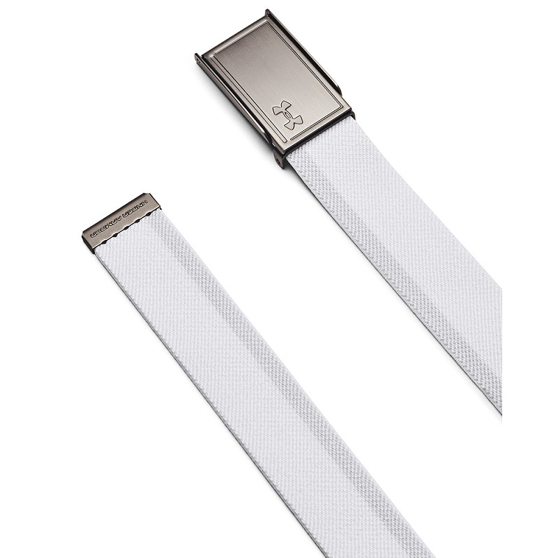 Under Armour | 1383936-100 | Stretch Webbing Belt | White / Halo Gray / White