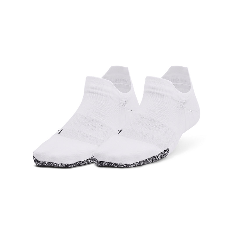 Under Armour | 1370096-100 | Breathe 2 | No Show | Tab 2 pk | White / White / Reflective