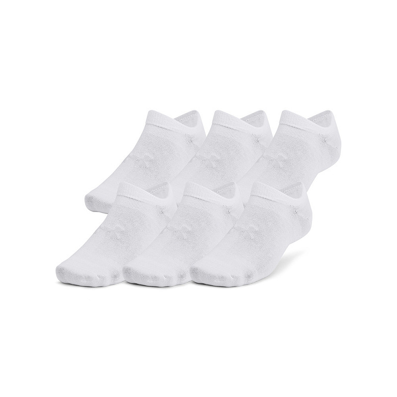Under Armour | 1382611-100 | Essential no show | 6 pk | White / White / Halo Gray