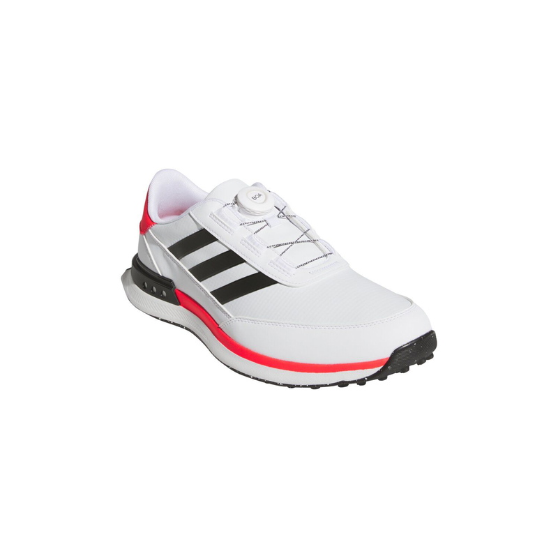 Adidas | JI4033 | S2G SL BOA 24 | White / Light Red / Black side front view