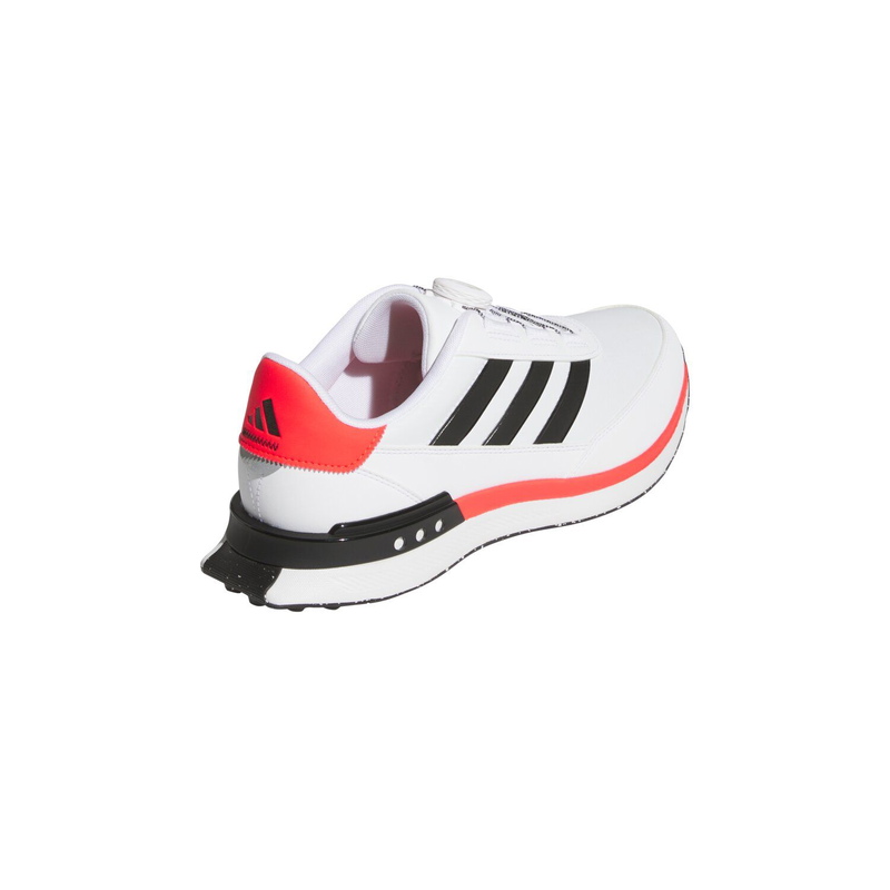 Adidas | JI4033 | S2G SL BOA 24 | White / Light Red / Black side back view