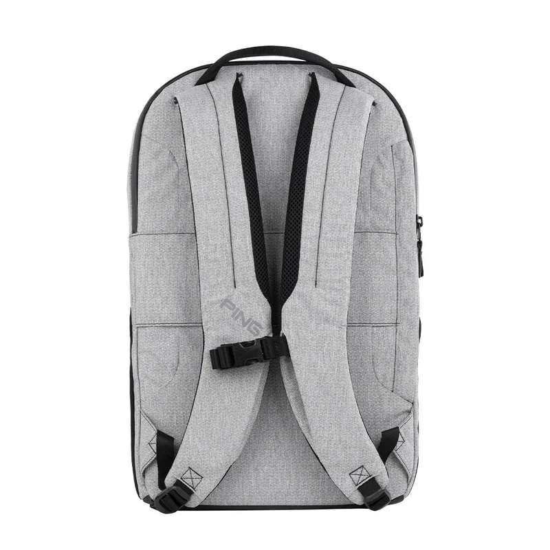 PING Backpack | 37301-01 |Textured Heather Grey back of the backpack view