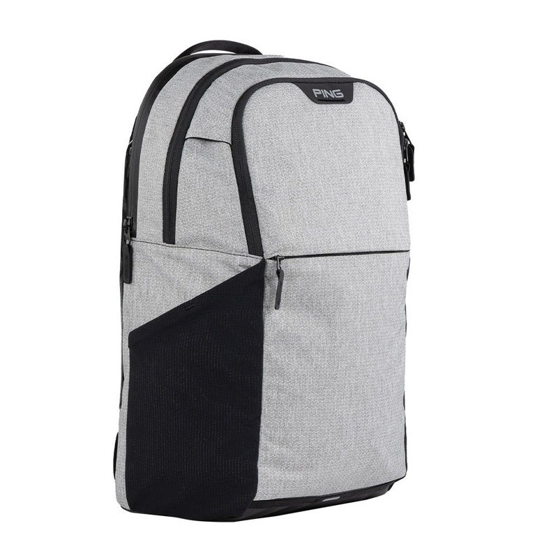 PING Backpack | 37301-01 |Textured Heather Grey side view