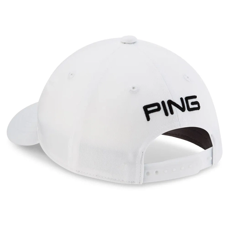 PING |  P03690-096 | Junior Tour Classic Cap | White Black back view