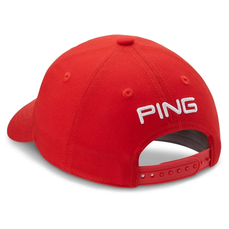 PING |  P03690-644 | Junior Tour Classic Cap | Tomato Red back view