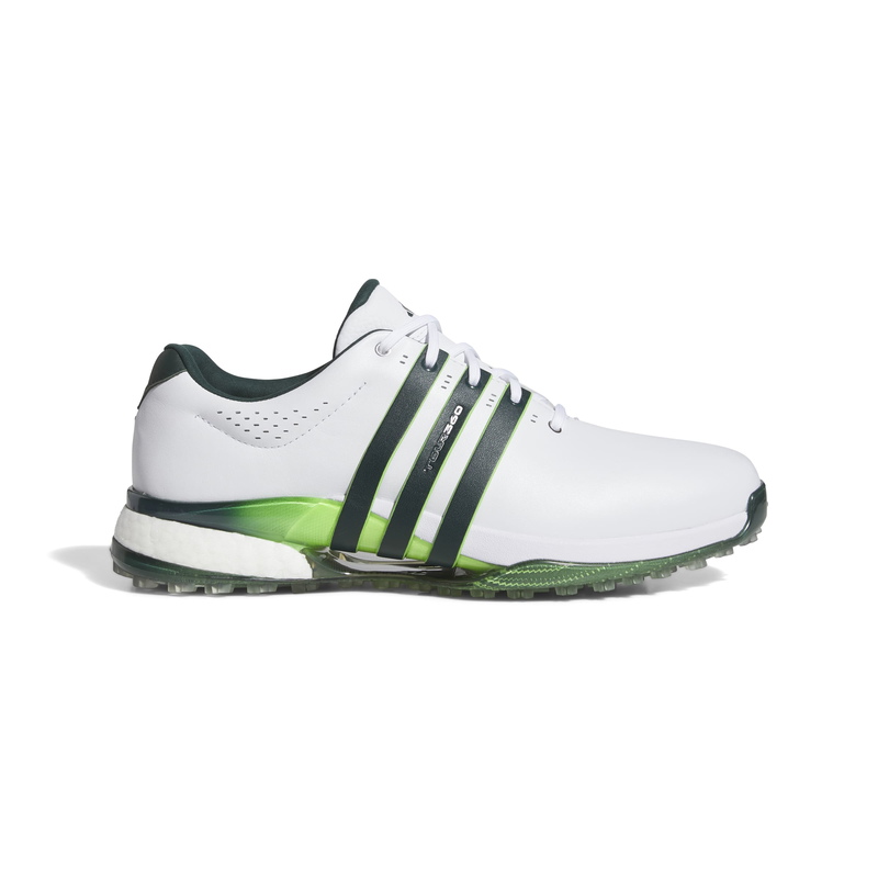 Adidas | JH6268 | Tour360 25 Spikeless Golf Shoes | Cloud White / Aurora Ivy / Lime Burst