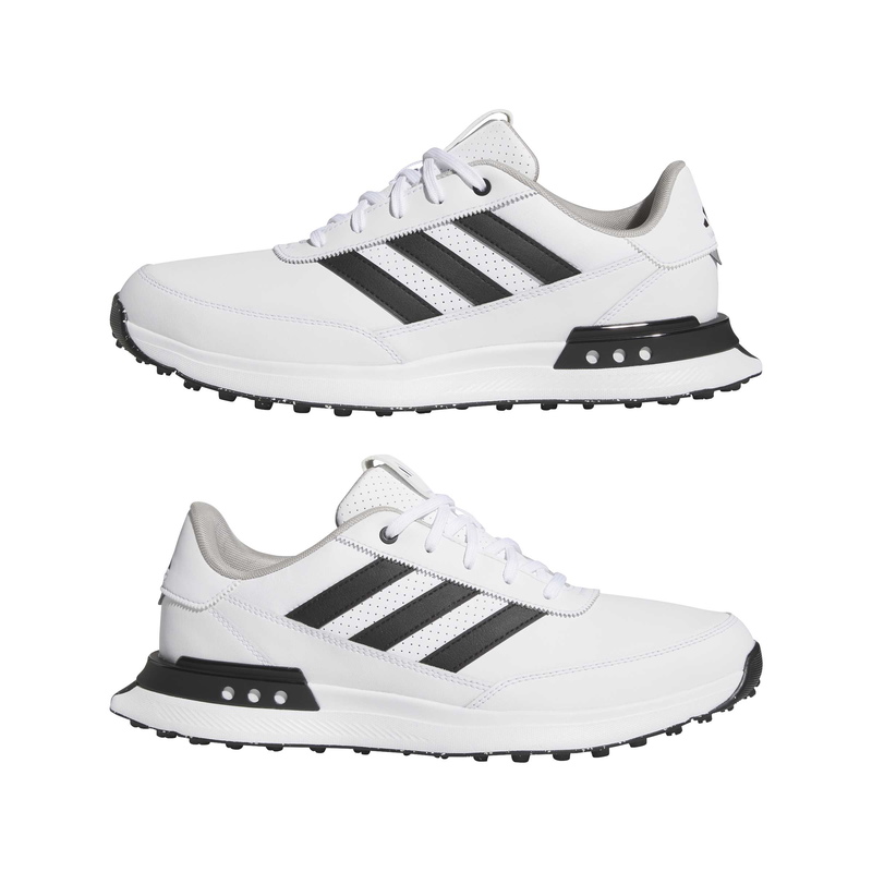 Adidas | JI4034 | S2G 24 Leather Spikeless Golf Shoes | Cloud White / Core Black / Grey Two