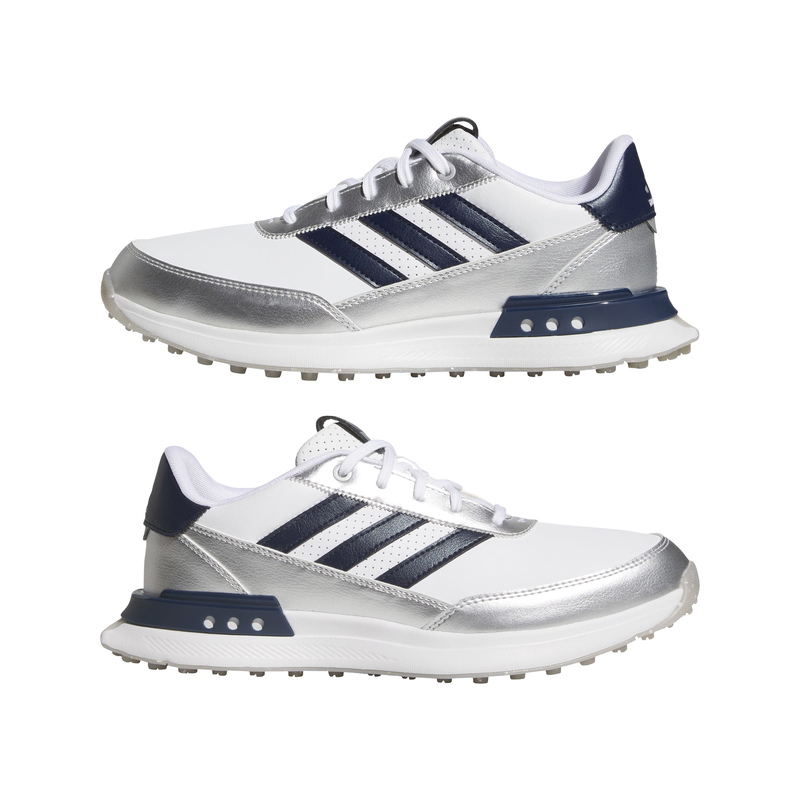 Adidas | JR6952 | S2G 25 Leather Spikeless Golf Shoes | Cloud White / Night Indigo / Grey Two